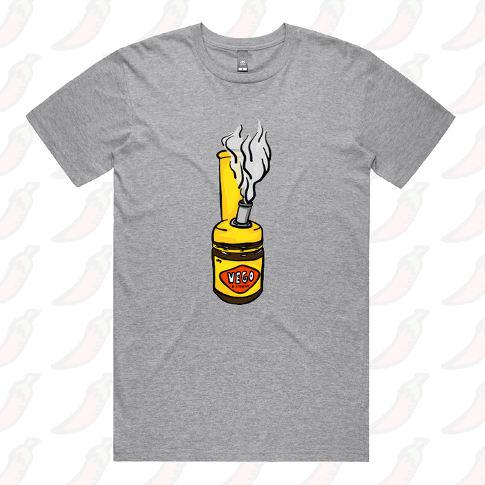 S / Grey / Large Front Design Vegoblaze 🌬️ - Men's T Shirt