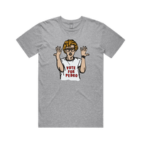 S / Grey / Large Front Design Vote for Pedro 👓 - Men's T Shirt