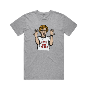 S / Grey / Large Front Design Vote for Pedro 👓 - Men's T Shirt