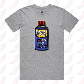 S / Grey / Large Front Design WD-420 🍀 –  Men's T Shirt