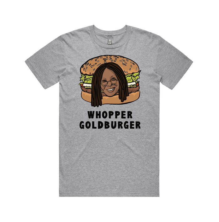 S / Grey / Large Front Design Whopper Goldburger 🍔 - Men's T Shirt