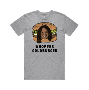 S / Grey / Large Front Design Whopper Goldburger 🍔 - Men's T Shirt