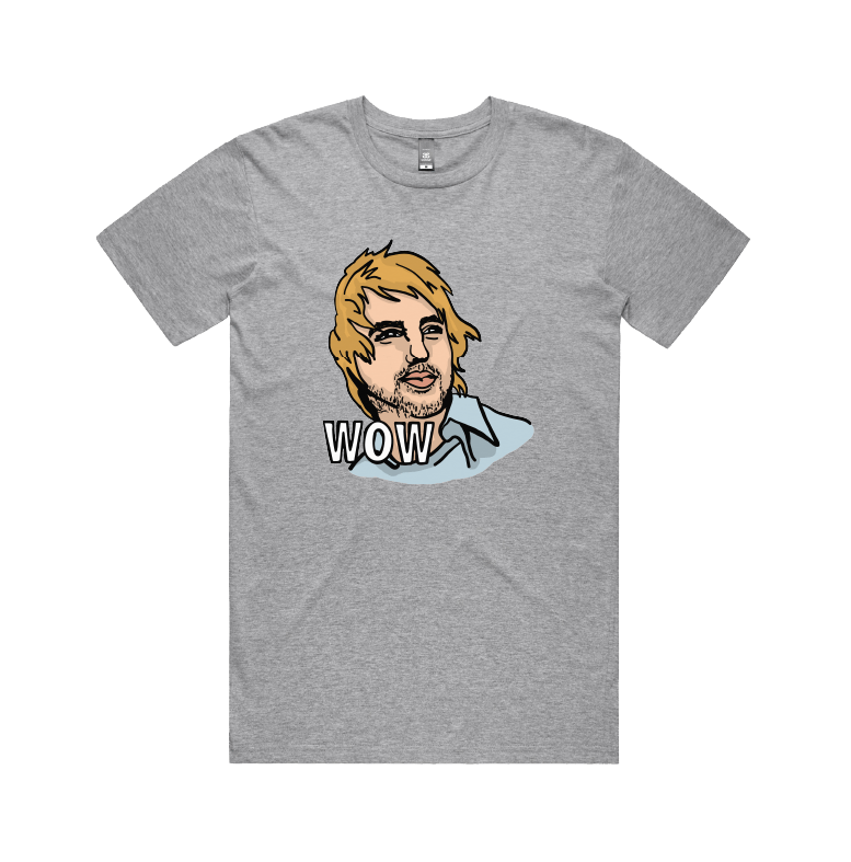 S / Grey / Large Front Design Wow 😲 - Men's T Shirt