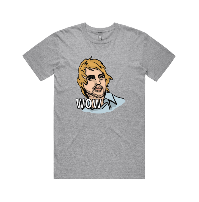 S / Grey / Large Front Design Wow 😲 - Men's T Shirt