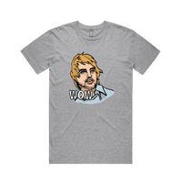 S / Grey / Large Front Design Wow 😲 - Men's T Shirt
