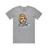 S / Grey / Large Front Design Wow 😲 - Men's T Shirt