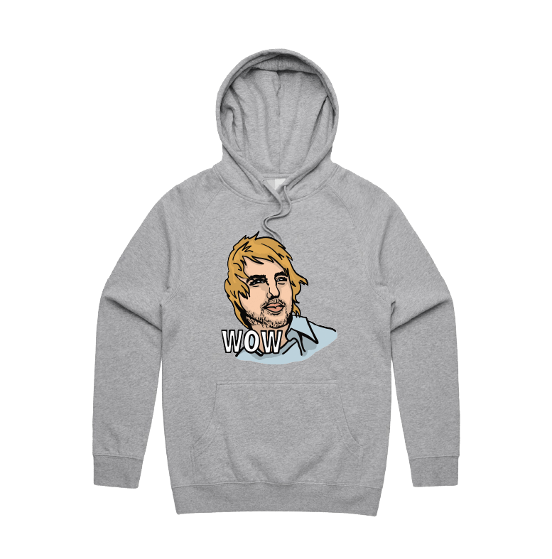S / Grey / Large Front Design Wow 😲 - Unisex Hoodie