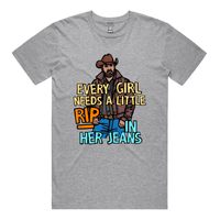 S / Grey / Large Front Design Yellowstone Rip 👖🤠 - Men's T Shirt