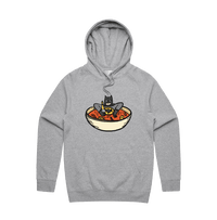 S / Grey / Large Front Print Bat Soup 🦇 - Unisex Hoodie