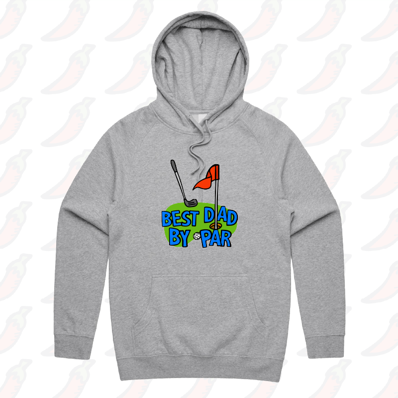 S / Grey / Large Front Print Best Dad By Par Green ⛳ - Unisex Hoodie