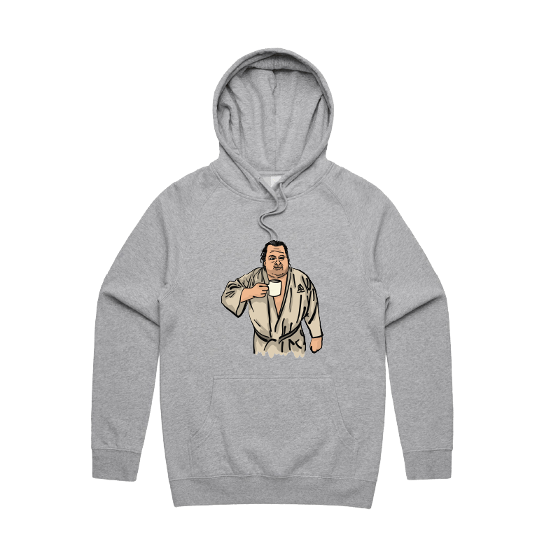 S / Grey / Large Front Print Big Ed (90 Day Fiance) 🛺 - Unisex Hoodie