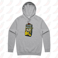 S / Grey / Large Front Print Brickie’s Laptop 🎰 - Unisex Hoodie