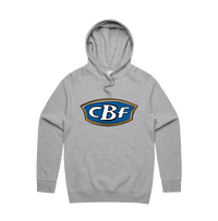 S / Grey / Large Front Print CBF ⛺🚤🎣 - Unisex Hoodie