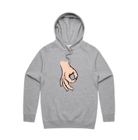 S / Grey / Large Front Print Circle Game 👊 - Unisex Hoodie