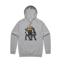 S / Grey / Large Front Print Coffin Dance ⚰️ - Unisex Hoodie