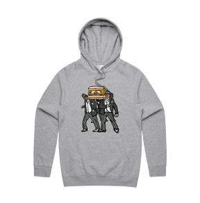 S / Grey / Large Front Print Coffin Dance ⚰️ - Unisex Hoodie