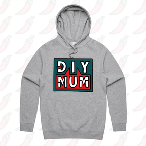 S / Grey / Large Front Print DIY Mum 🔨 – Unisex Hoodie