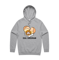 S / Grey / Large Front Print Egg Sheeran 🥚 - Unisex Hoodie