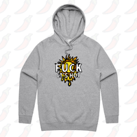 S / Grey / Large Front Print F It’s Hot ☀🤬 - Unisex Hoodie