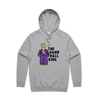 S / Grey / Large Front Print K Rudd Handball King 👑 - Unisex Hoodie