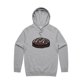 S / Grey / Large Front Print Mud Cake 🎂 - Unisex Hoodie