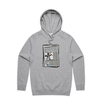 S / Grey / Large Front Print Murdoch Monopoly 📰 - Unisex Hoodie