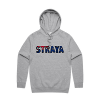 S / Grey / Large Front Print Straya 🐨 - Unisex Hoodie
