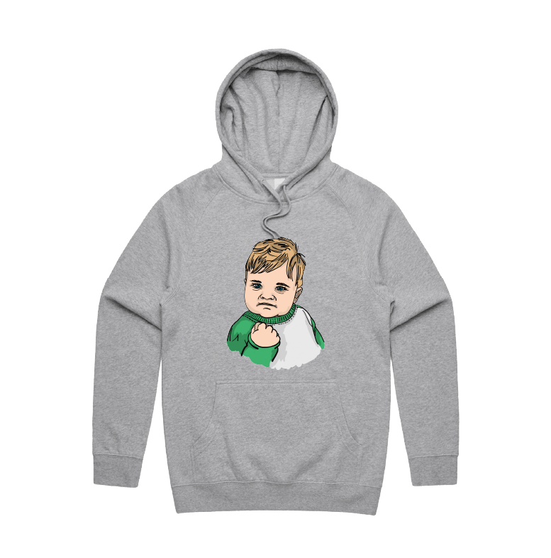 S / Grey / Large Front Print Success Kid ✊ - Unisex Hoodie