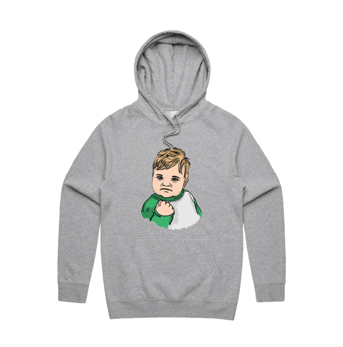 S / Grey / Large Front Print Success Kid ✊ - Unisex Hoodie
