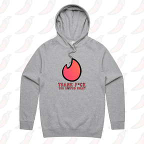 S / Grey / Large Front Print Swipe Right 🔥- Unisex Hoodie