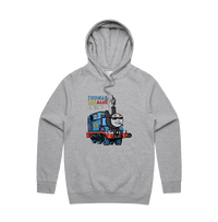 S / Grey / Large Front Print Thomas The Dank Engine 🚂 - Unisex Hoodie