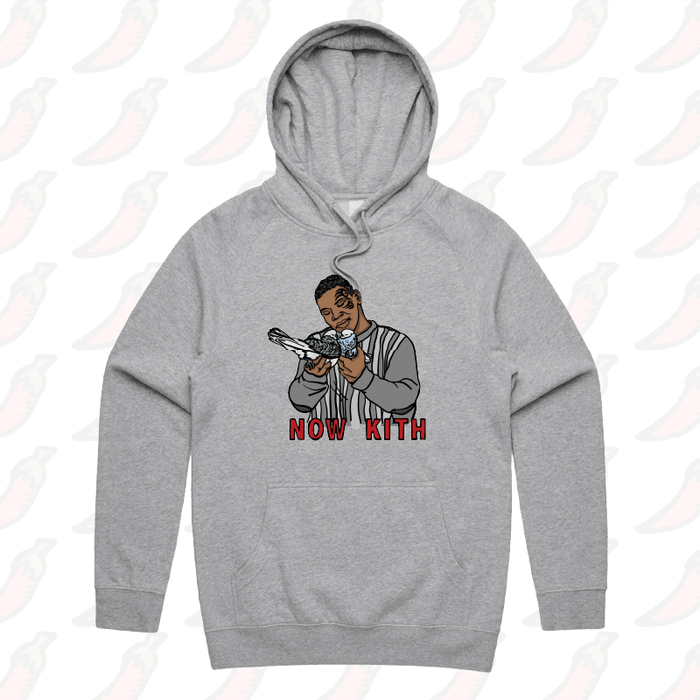 S / Grey / Large Front Print Tyson Now Kith 🕊️ - Unisex Hoodie
