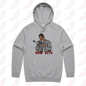S / Grey / Large Front Print Tyson Now Kith 🕊️ - Unisex Hoodie