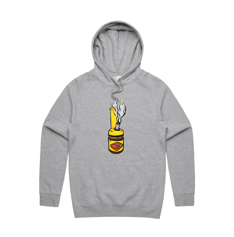 S / Grey / Large Front Print Vegoblaze 🌬️ - Unisex Hoodie