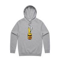 S / Grey / Large Front Print Vegoblaze 🌬️ - Unisex Hoodie
