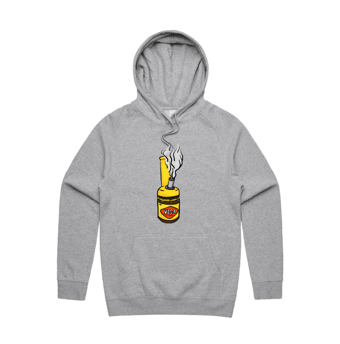 S / Grey / Large Front Print Vegoblaze 🌬️ - Unisex Hoodie