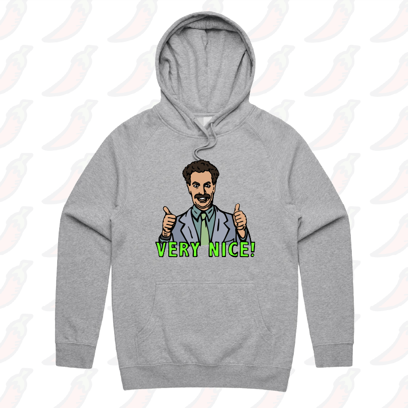 S / Grey / Large Front Print VERY NICE 👍- Unisex Hoodie