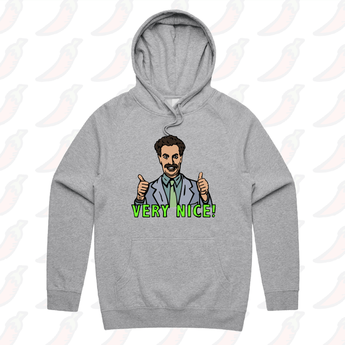 S / Grey / Large Front Print VERY NICE 👍- Unisex Hoodie