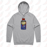 S / Grey / Large Front Print WD-420 🍀 – Unisex Hoodie