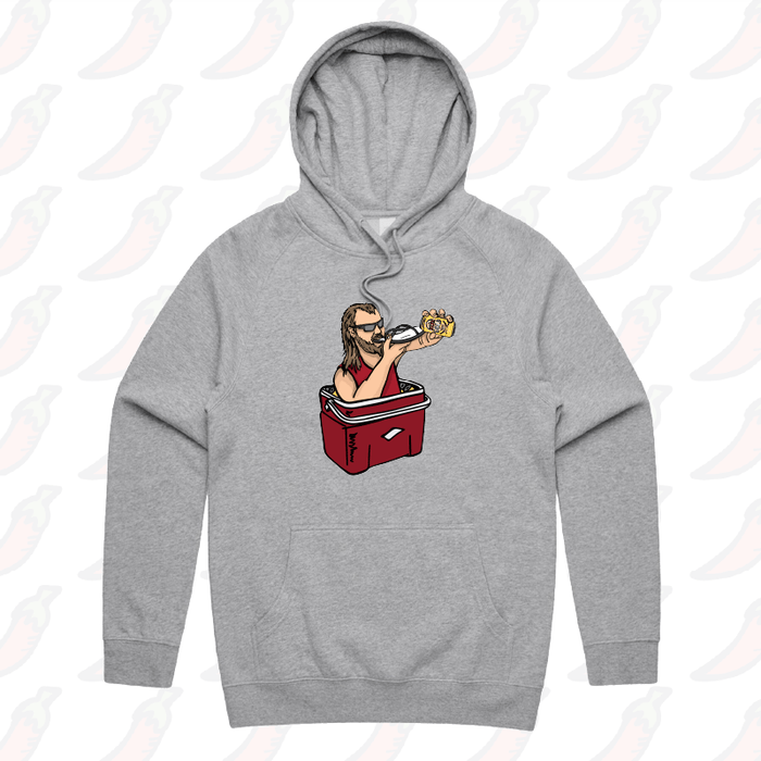 S / Grey / Large Front Print XXXX Shoey 🍺 - Unisex Hoodie