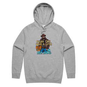 S / Grey / Large Front Print Yellowstone Rip 👖🤠 - Unisex Hoodie