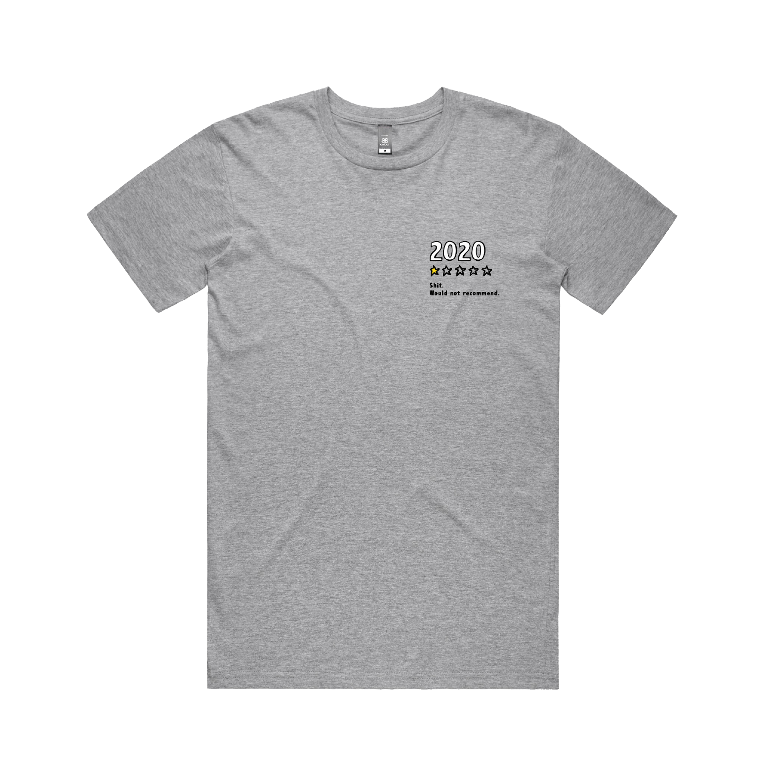 S / Grey / Small Front Design 2020 Review ⭐ - Men's T Shirt