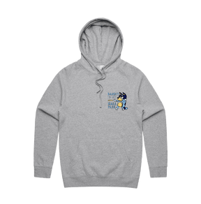 S / Grey / Small Front Design Bandit Hall Pass 🦴 - Unisex Hoodie
