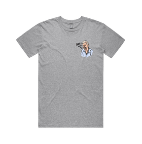 S / Grey / Small Front Design Barking Dog Man 🗣️ - Men's T Shirt