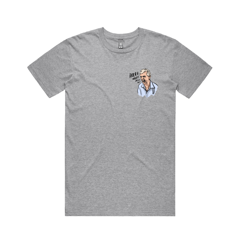 S / Grey / Small Front Design Barking Dog Man 🗣️ - Men's T Shirt