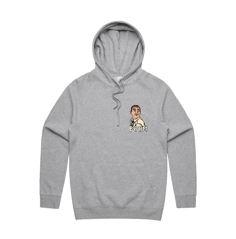 S / Grey / Small Front Design Boom Boyle 🚨 - Unisex Hoodie