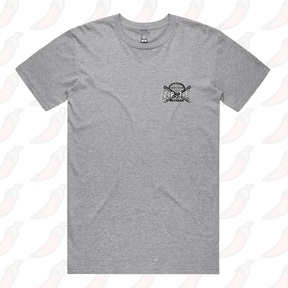 S / Grey / Small Front Design Certified Ziptie Mechanic 🔧 – Men's T Shirt