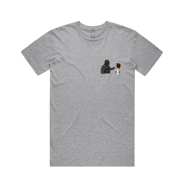 S / Grey / Small Front Design Choke Me Daddy 😲 - Men's T Shirt