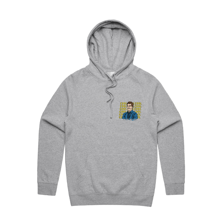 S / Grey / Small Front Design Cool Cool Cool 👮‍♂️ - Unisex Hoodie