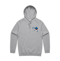 S / Grey / Small Front Design Daddy Shark 🦈 - Unisex Hoodie